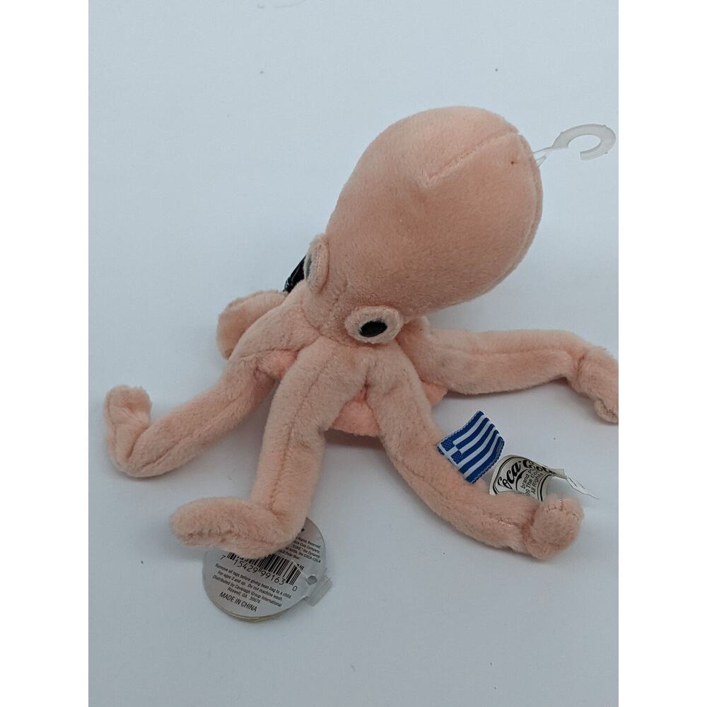 Coca Cola Bean Bag Plush - Oppy the Octopus - Greece